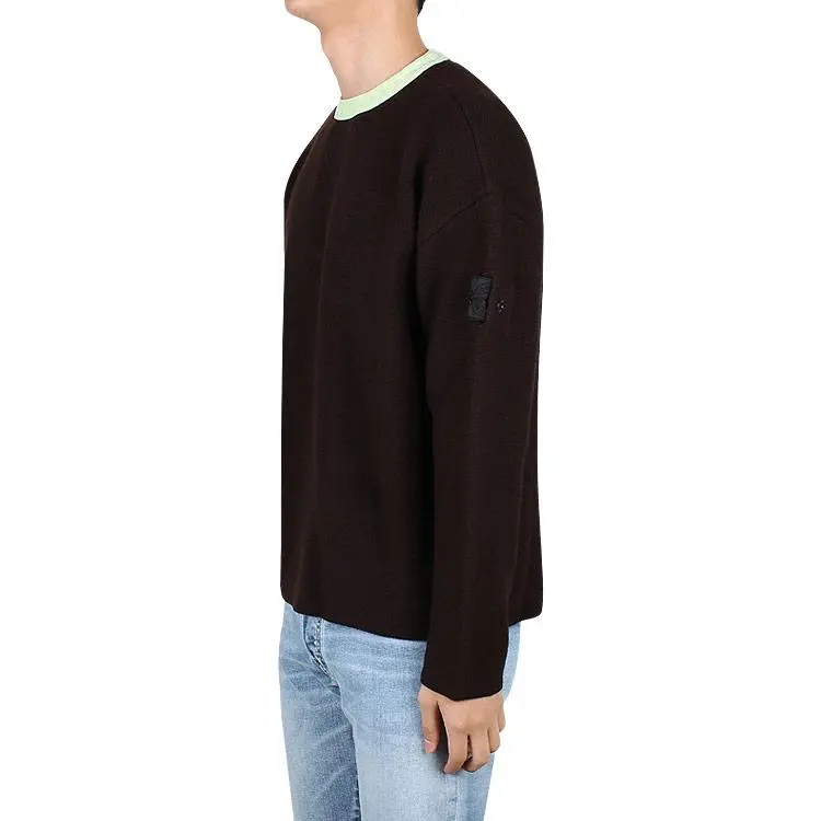 STONE ISLAND Sweaters Men Red Brown-3