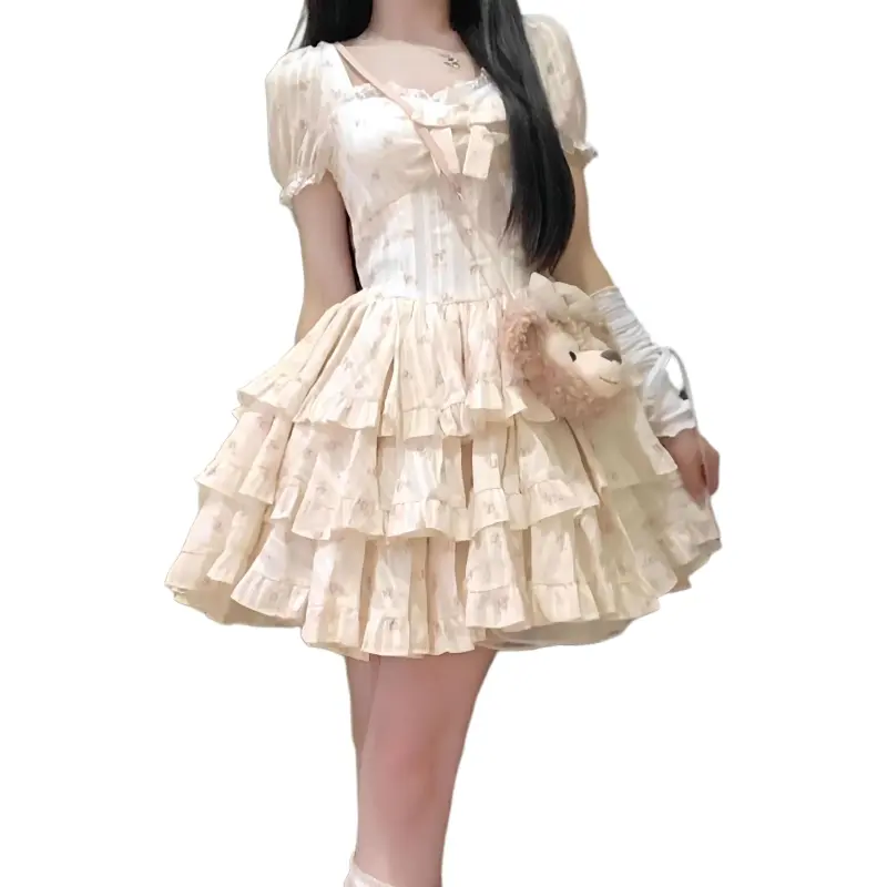 Si Bei'er Short Sleeved Dress Women's-2