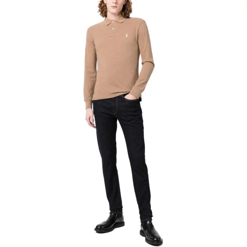 Polo Ralph Lauren Pony Embroidered Long Sleeved Polo Shirt-3