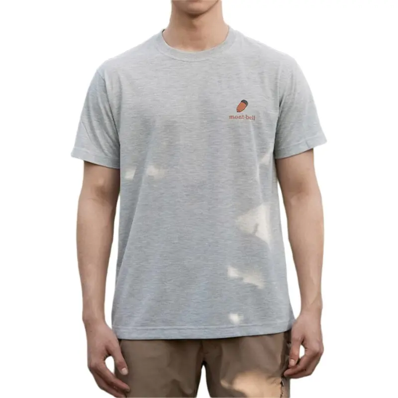 MONTBELL SS25 T-Shirt Unisex Light Gray-2