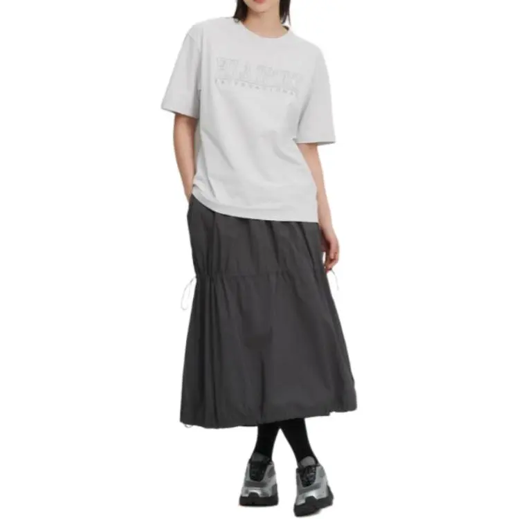 FILA T Shirts Unisex Light Gray-4