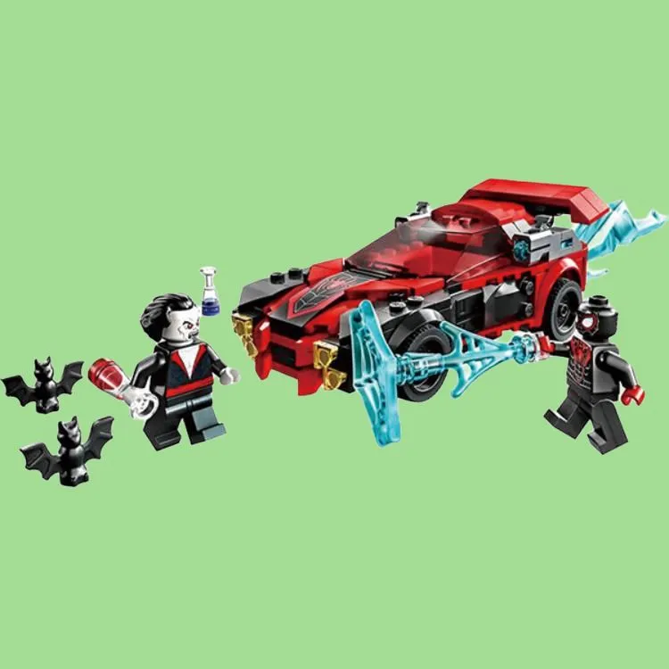 LEGO Miles Morales Vs. Morbius Building Blocks 76244-3