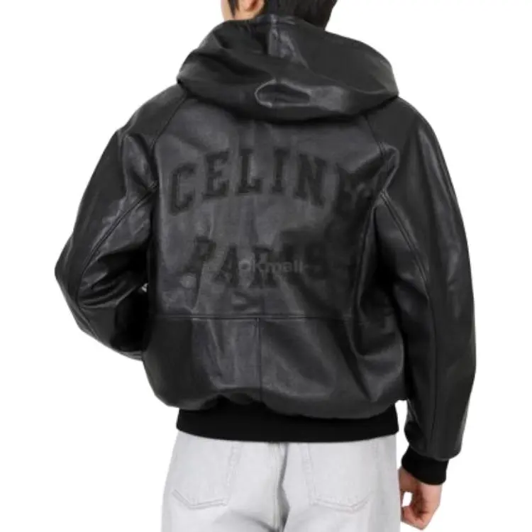 CELINE SS24 Leather Jacket Men's Black-3