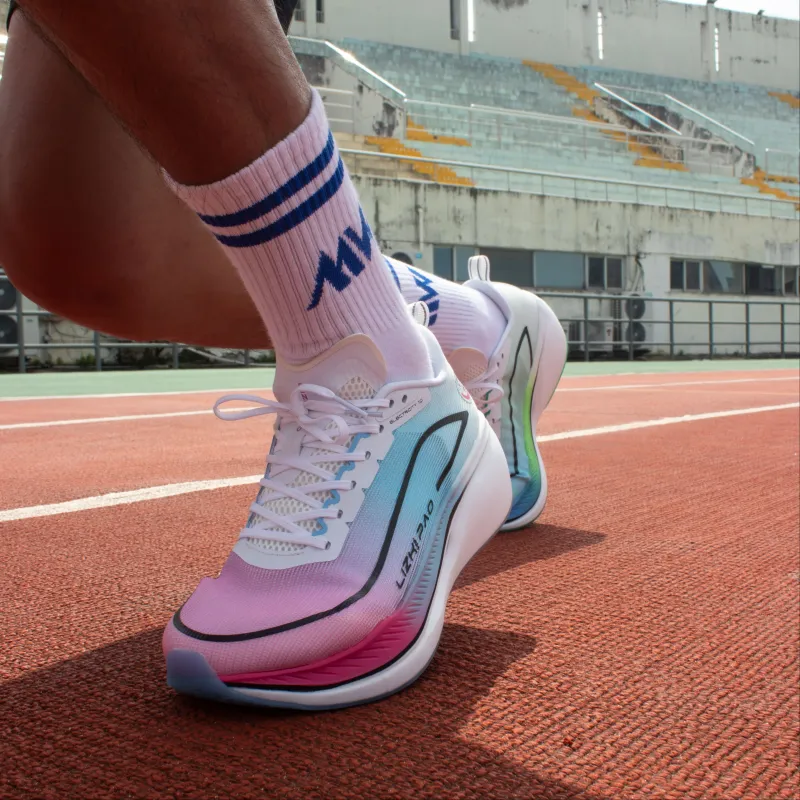 LIZHIPAO Running Shoes Unisex Low Top Purple/White-8