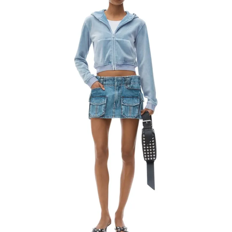 Alexander Wang Velvet Hoodie-4
