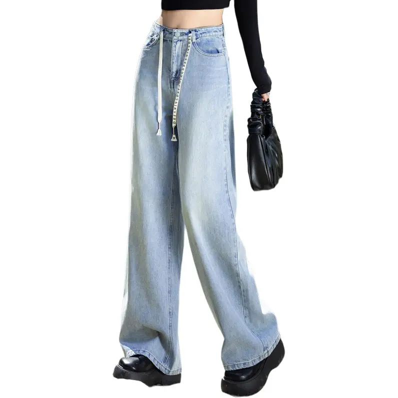 You Cow Me Pants Jeans Women's Light Blue-8