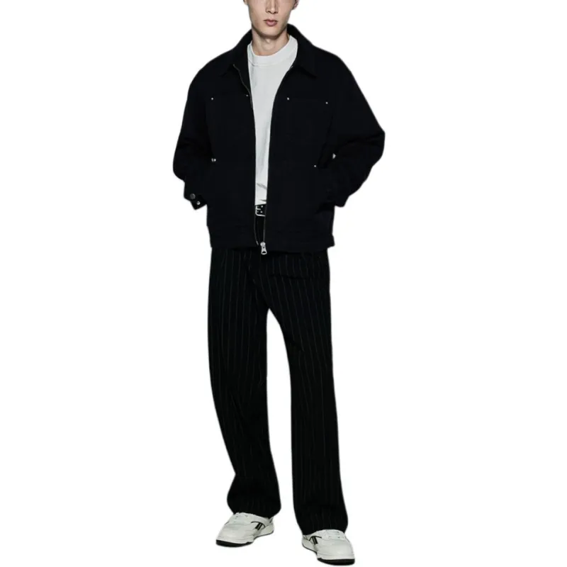 H&M Jackets Men Black-1