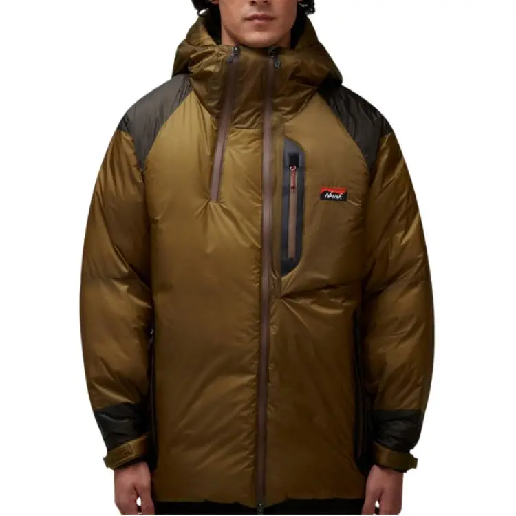 NANGA AURORA TEX LIGHT DOWN JACKET MIKAMI Down Jacket Men's Wolf Brown Khaki-1