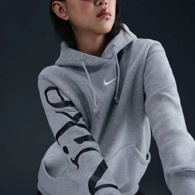 Nike PHNX FLC OS HDY Sweatshirt Women's Gray-4