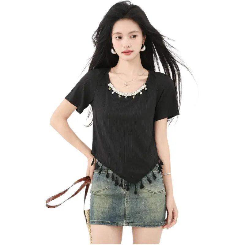 MINETTE T Shirts Women's Black-5