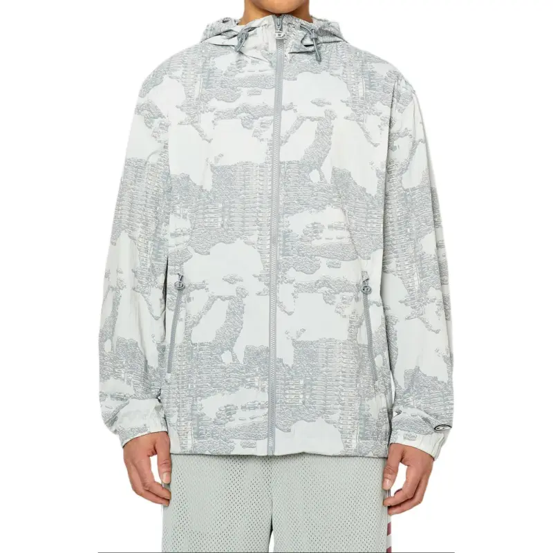 DIESEL Jackets Men Light Gray-1