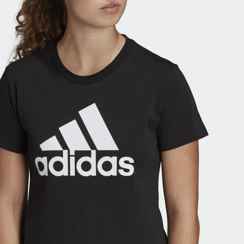 adidas Women's Essentials Logo Tee Black-5