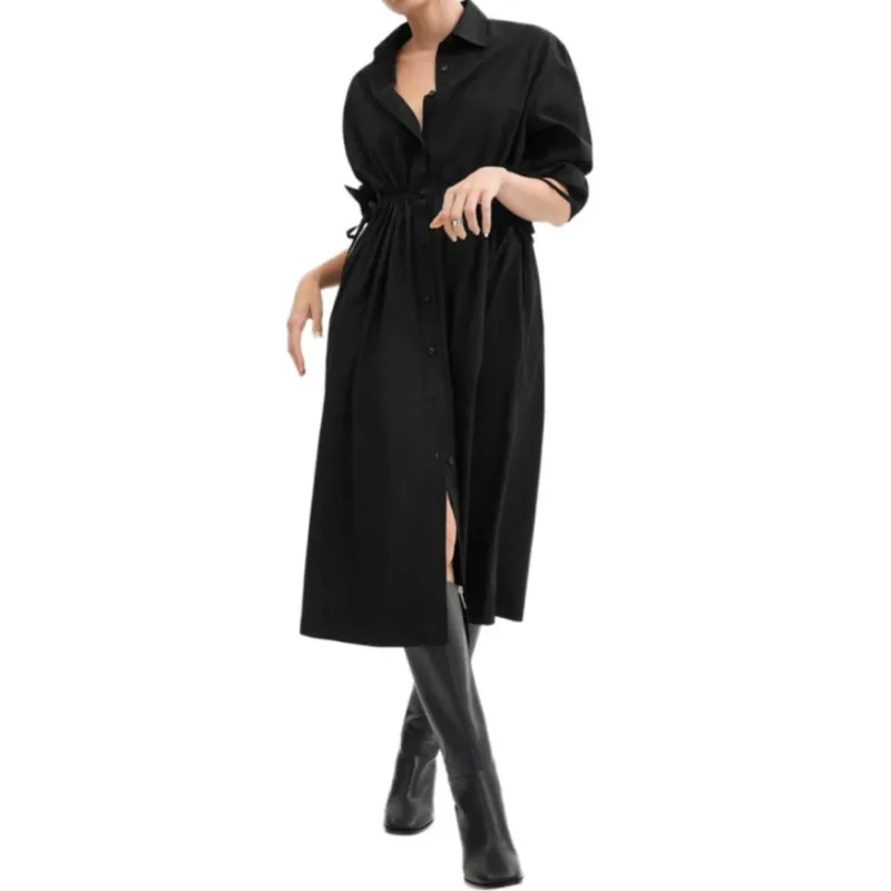 COACH Long Sleeved Dress Women's Black-1