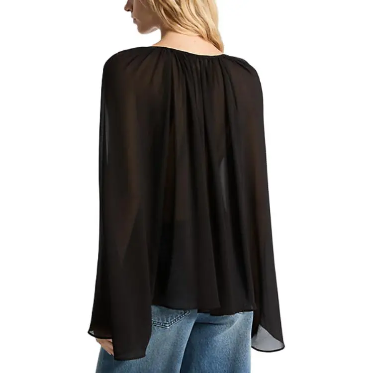 MICHAEL KORS Georgette V neck Blouse-1