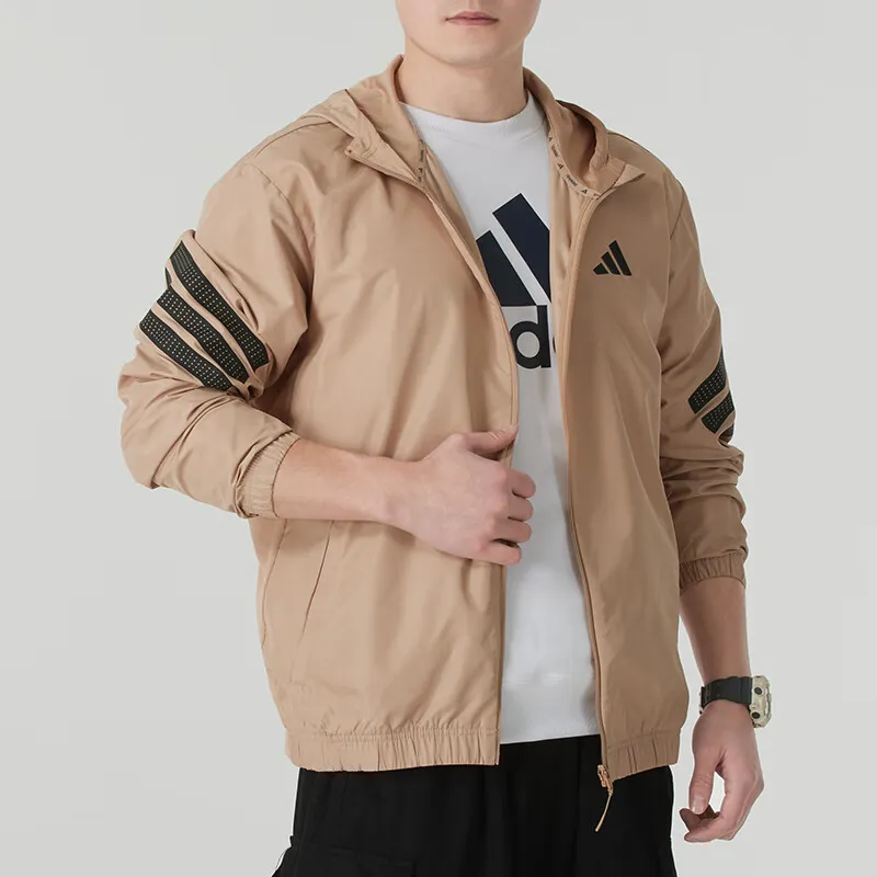 Adidas Free Shipping With AdiClub Icon 3 Stripes Windbreaker-1