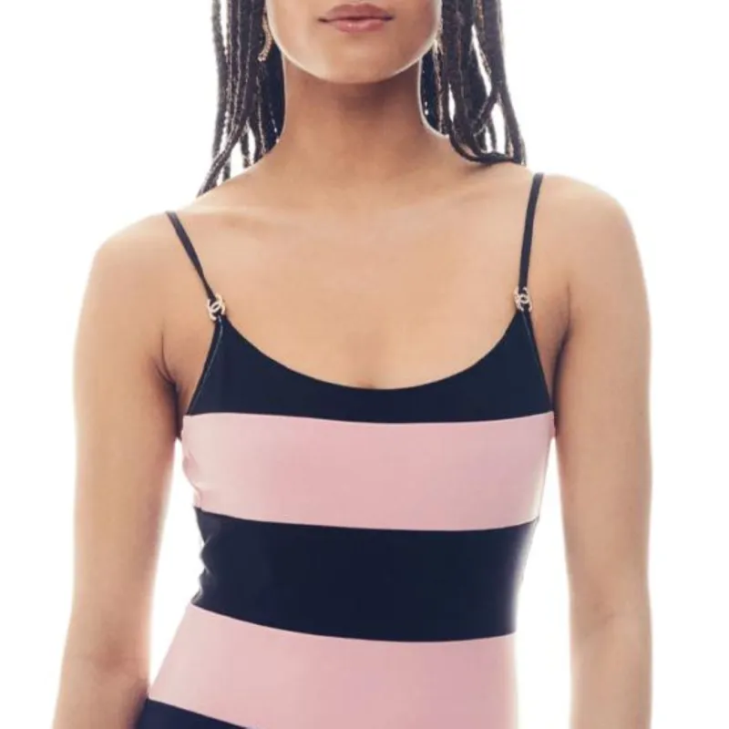 CHANEL 24 Spring Summer New Arrivals One piece Swimsuit Women's Pink-1