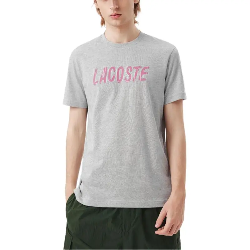 LACOSTE SS25 T Shirt Men's Silver Gray-1