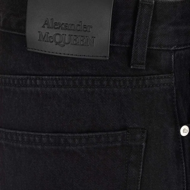 Alexander McQueen Jeans Men Black-4