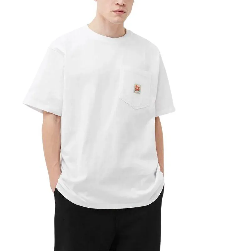 Converse Drop Shoulder Sleeve T Shirt Men's White-2