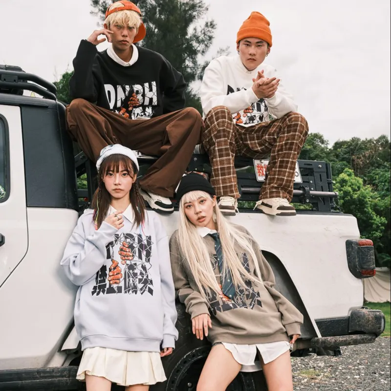 DNBH Crewneck Sweatshirt Unisex Multicolor Available-4