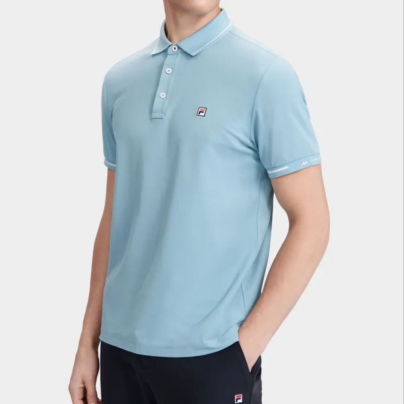 FILA Polo Shirt Men's Forget Me Not Blue-2