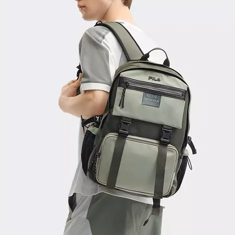 FILA Fabric Backpack Regular Men's Crab Shell Gray-1