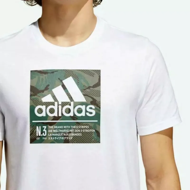 Adidas Free Shipping With AdiClub Camo Box Graphic Tee-2