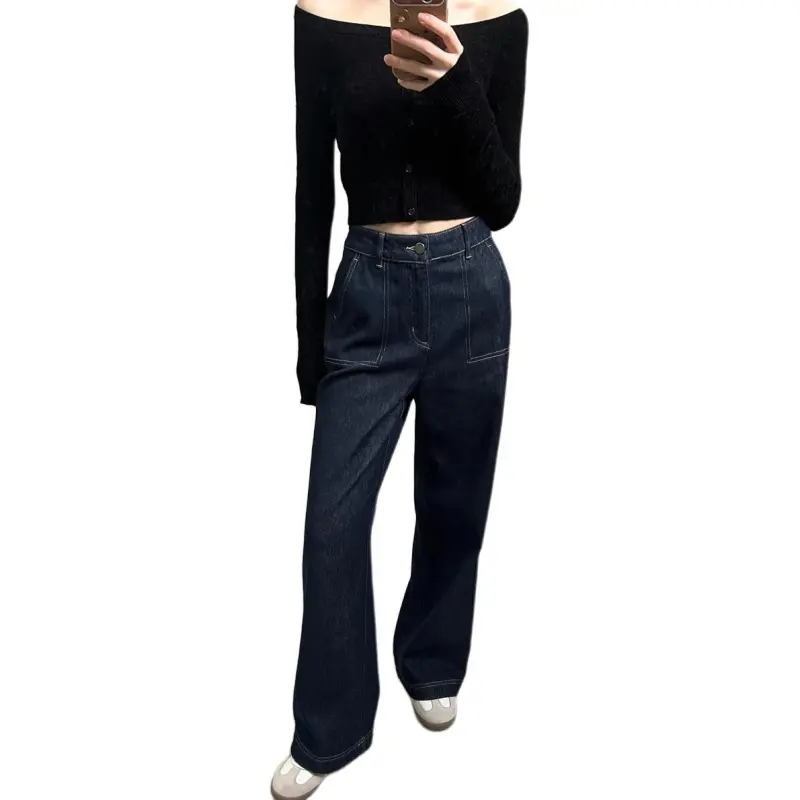 Orange Desire Jeans Women's Vintage Blue-5