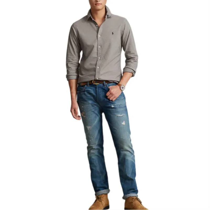 Polo Ralph Lauren Long Sleeve Garment Dyed Oxford Sport Shirt-2