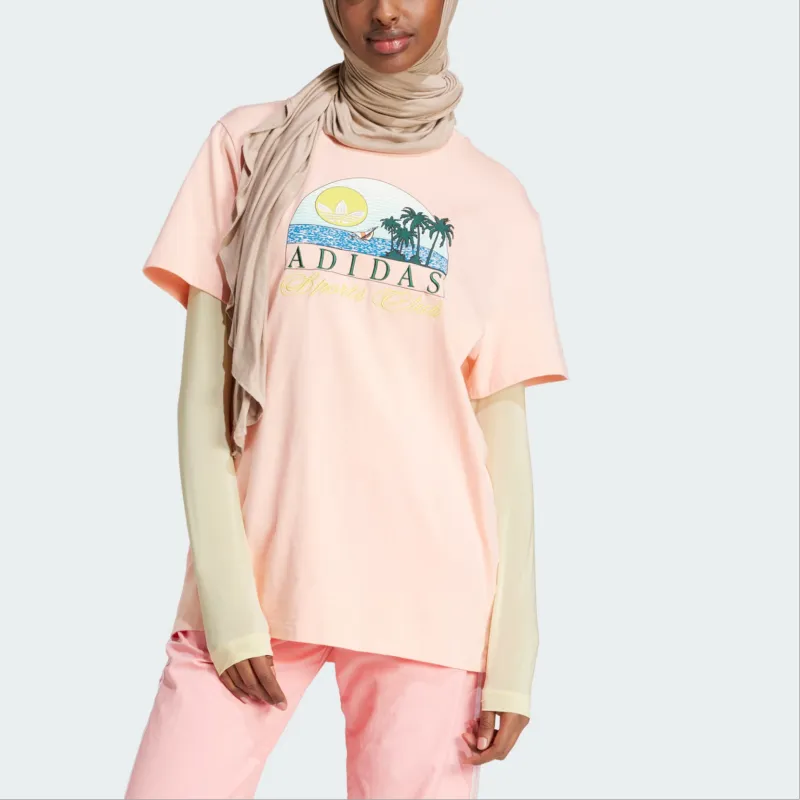 Adidas Originals Trefoil Series Island Club Loose Tee-1