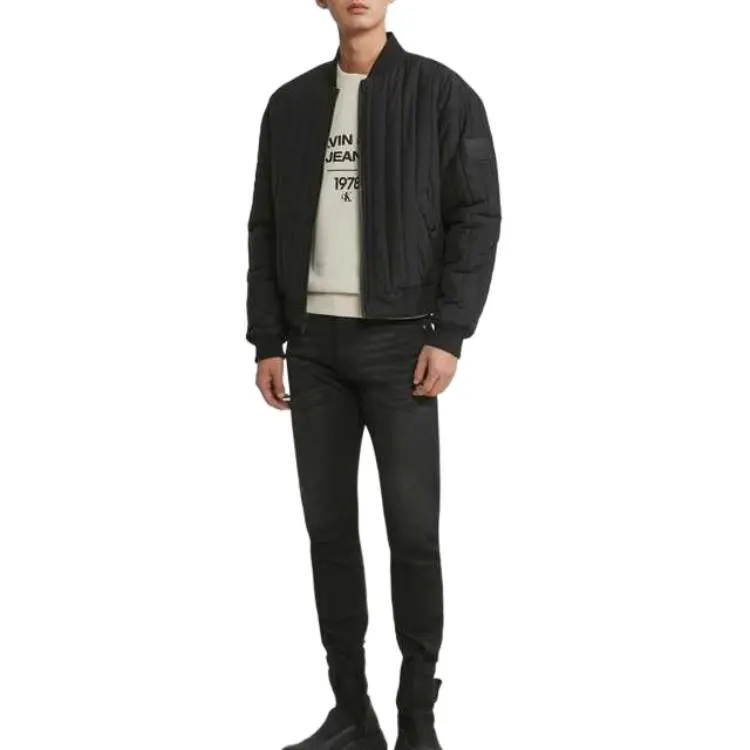 CALVIN KLEIN Puffer Jacket Men's Army Green/Space Black-2