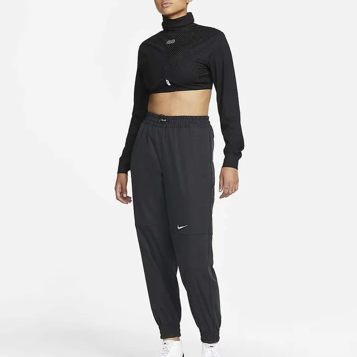 Nike Crop Tops Women's Black-3
