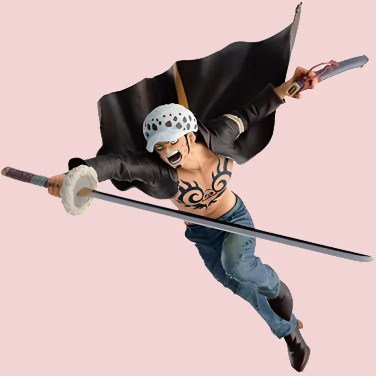 BANPRESTO Trafalgar D. Water Law Glass Factory One Piece The Final Battle 3 Roger Reissued Version Scale Figures 16cm-2