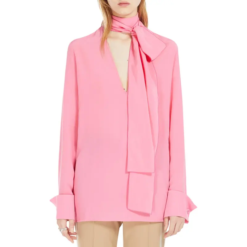 SportMax Elleni Silk Crepe Blouse-1