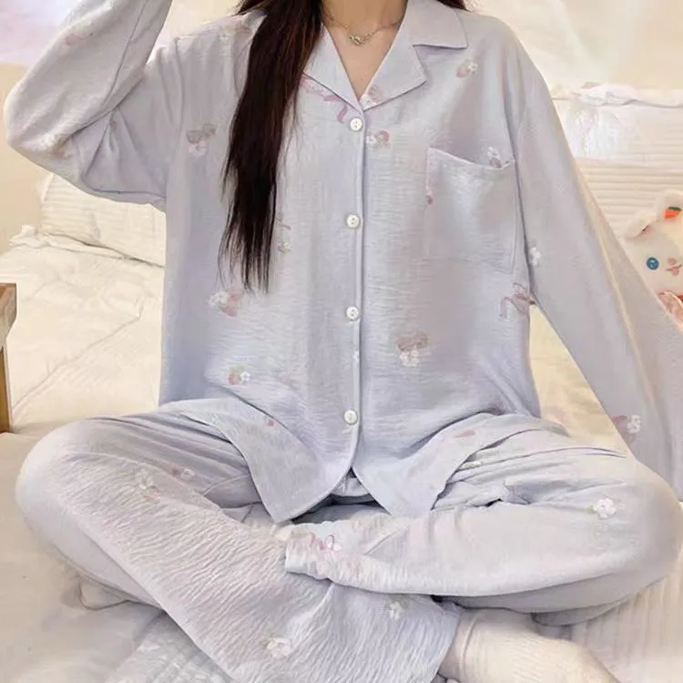 WANANNI Pajama Set Women's Sky Blue-4