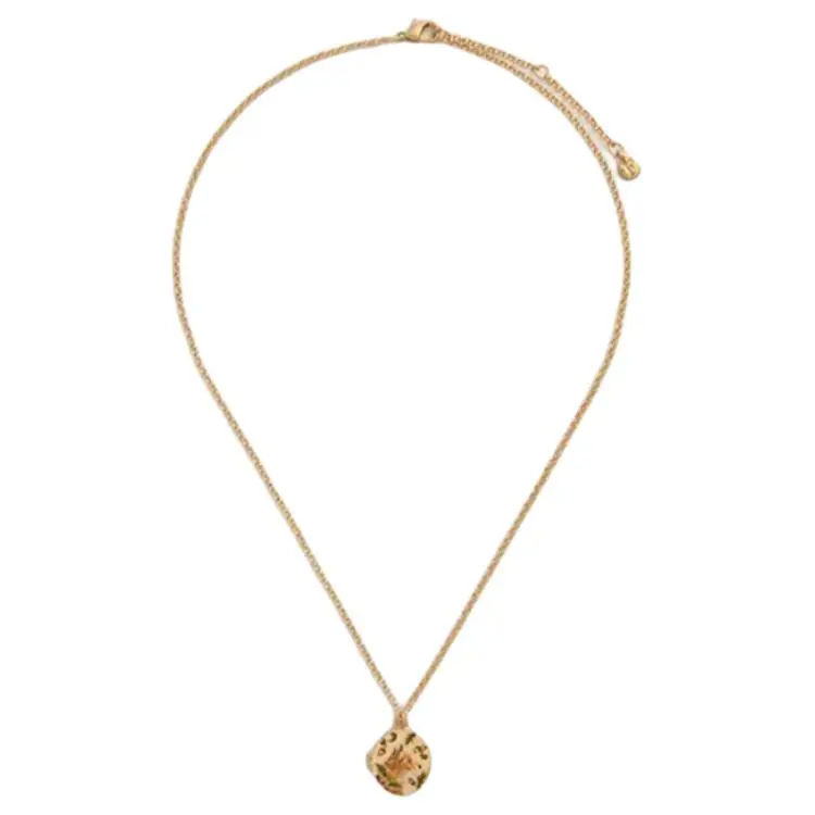 Fable Alloy Silver-Plated Gold-Plated 22K Real Gold Electroplated Copper Alloy Necklaces Women's Gold-1