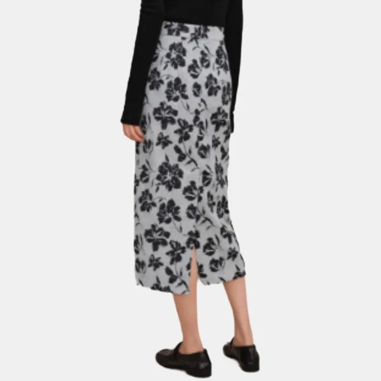 Orange Desire Casual Long Skirts Women's Sea Salt Dusty Blue-1