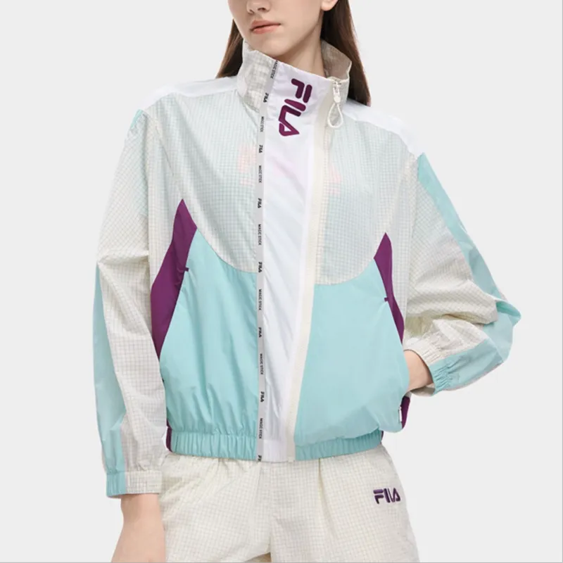 FILA Jacket Women's Light Beige White-2