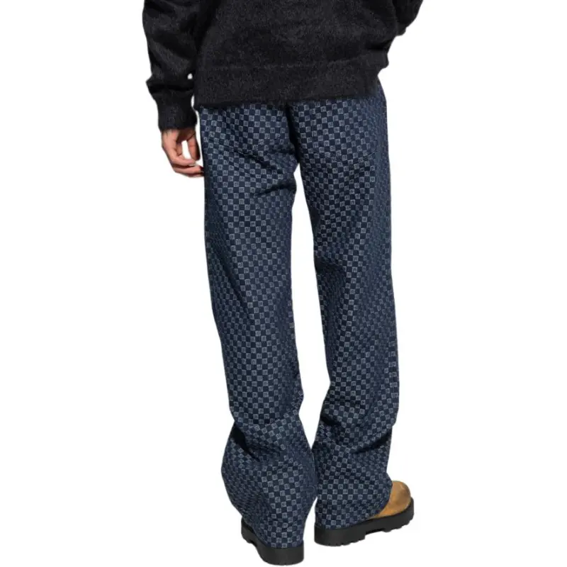 BALMAIN Jacquard Wide-Leg Jeans-4