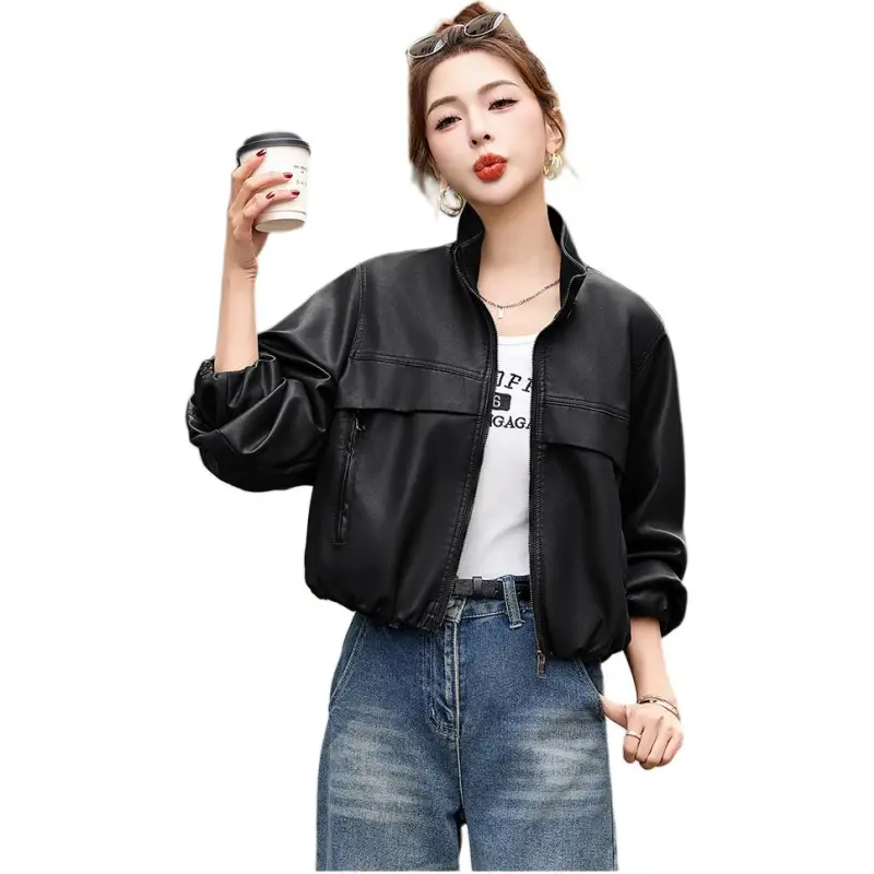 Fele.d Leather Jackets Women's-12
