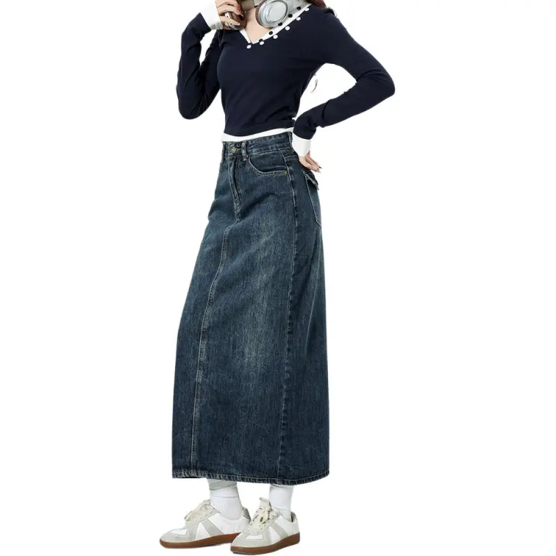KAISER Denim Long Skirts Women's-8