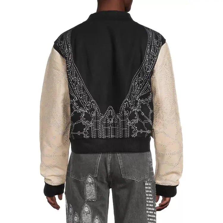 Who Decides War Notre Dame Varsity Jacket-4