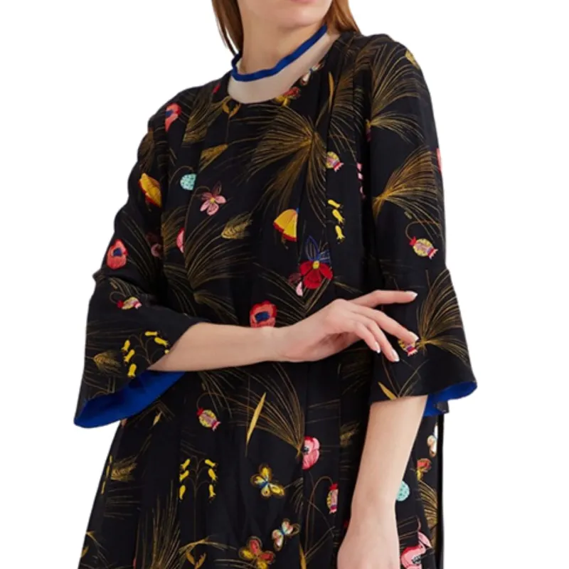 FENDI Long Sleeved Dresses Women's Black-2