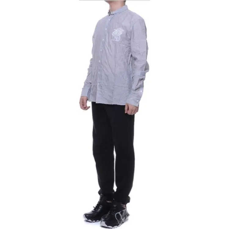 BALMAIN Shirts Men Light Blue-2