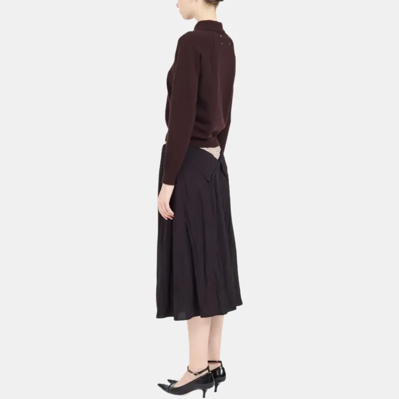 Maison Margiela Four Stitch Ribbed Knit Top-2