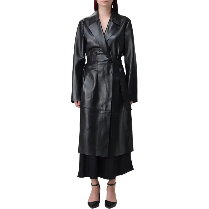 Calvin Klein Leather Coat-4