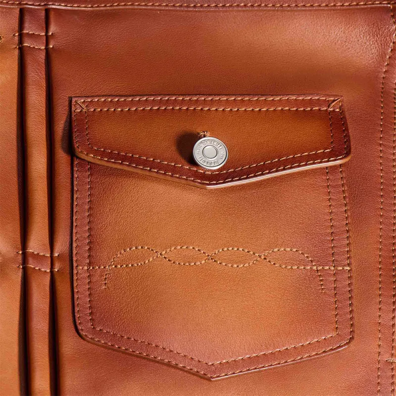 BERLUTI Leather Jacket Men's Brown-5