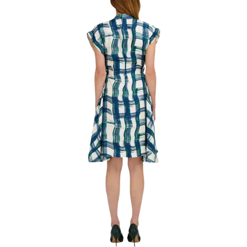 Ferragamo Tartan checked Midi Dress-2