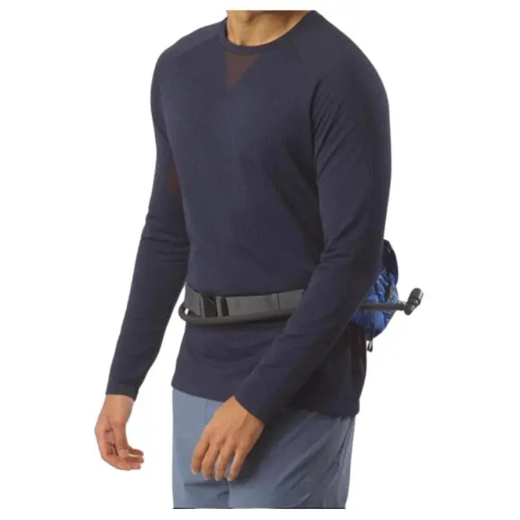 SALOMON Polyamide Fanny Pack Unisex Nautical Blue & Black-4