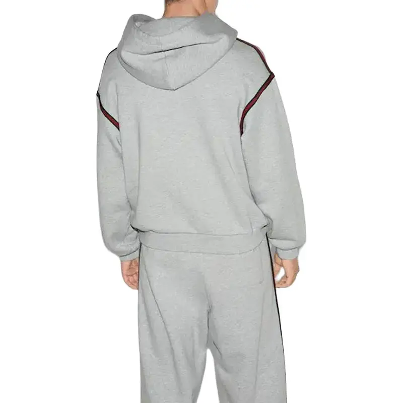 GUCCI Stripe Detailed Drawstring Hoodie-2